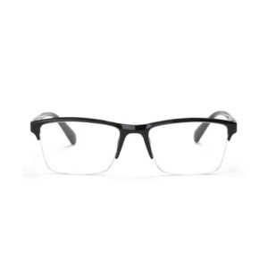 Half Frame Reading Glasses Presbyopic Eyewear Male Female Far Sight Glasses Ultra Light Black Red with Strength +75 To +400